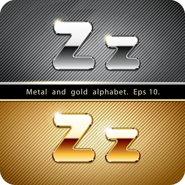 金属字母Z