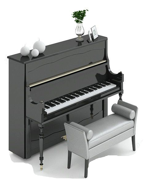 钢琴3Dmax模型下载