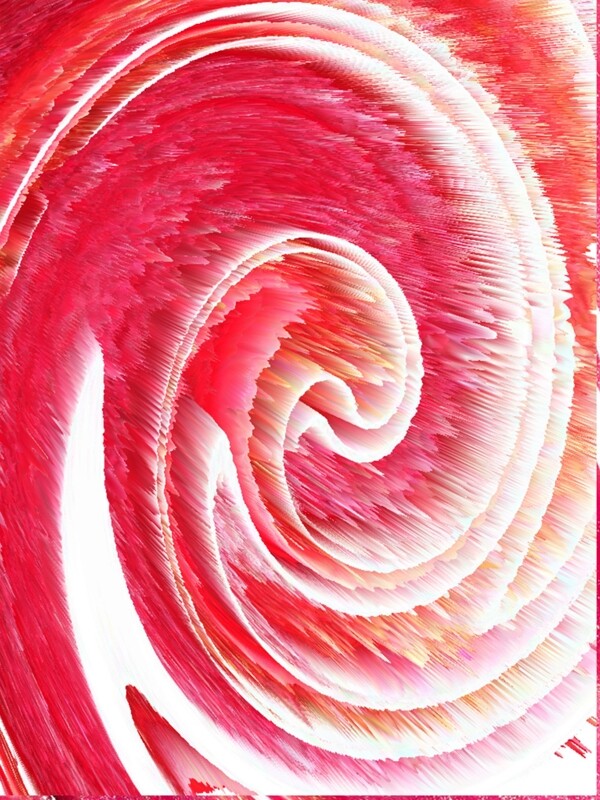 粉红色3D螺旋旋转立体厚度海报背景渐变