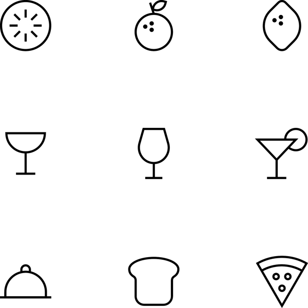 食物食品icons图标
