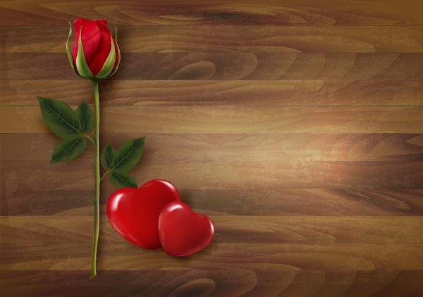 情人节玫瑰主题设计矢量图设计