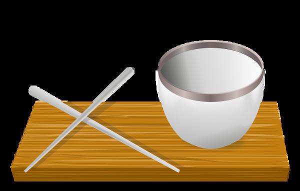 用筷子碗