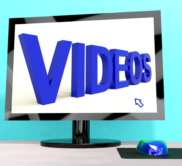 视频dvd或多媒体计算机显示文字