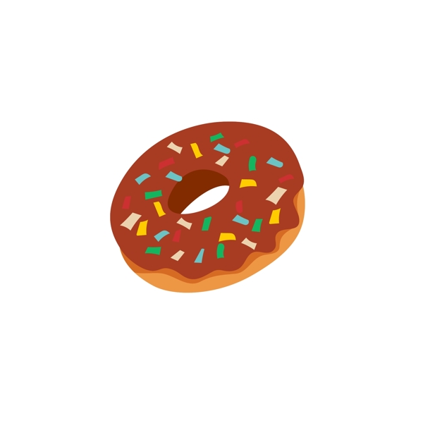食物甜甜圈卡通矢量元素