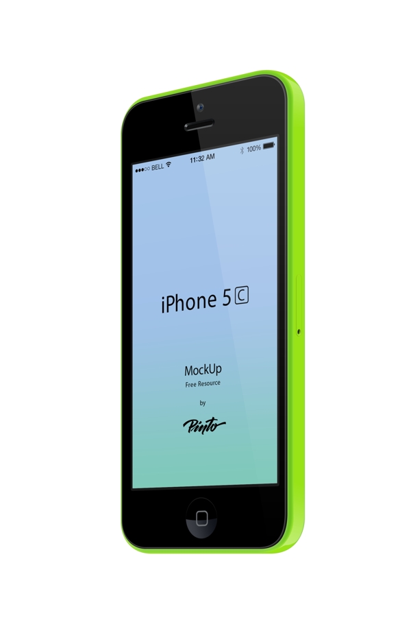 苹果iphone5c5种颜色模版