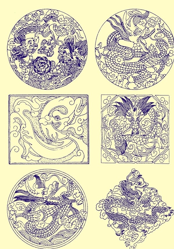 中式花纹图案图片