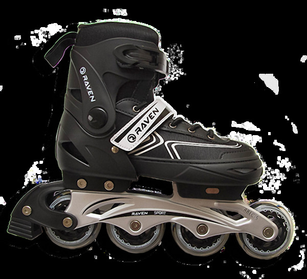 黑色真皮溜冰鞋免抠png透明素材