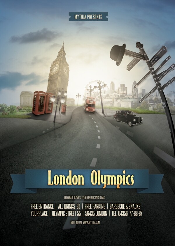 伦敦奥运城市海报图片