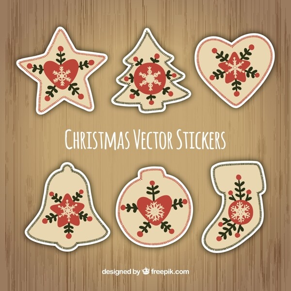 圣诞节的形状stikers