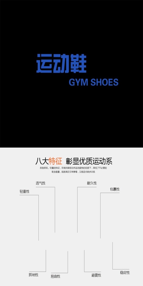 运动鞋主题淘宝详情页