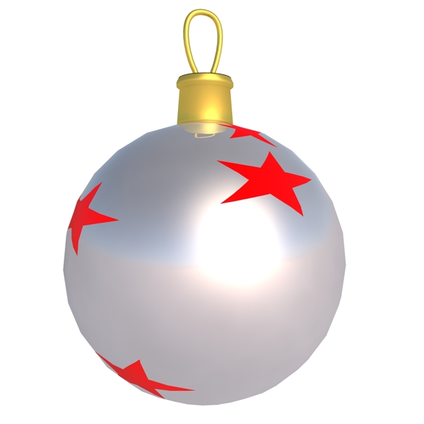 圣诞节银色彩球双十一装饰