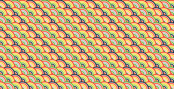 3生动的颜色彩虹重复的模式集JPG
