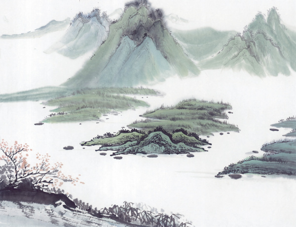 水墨山水画