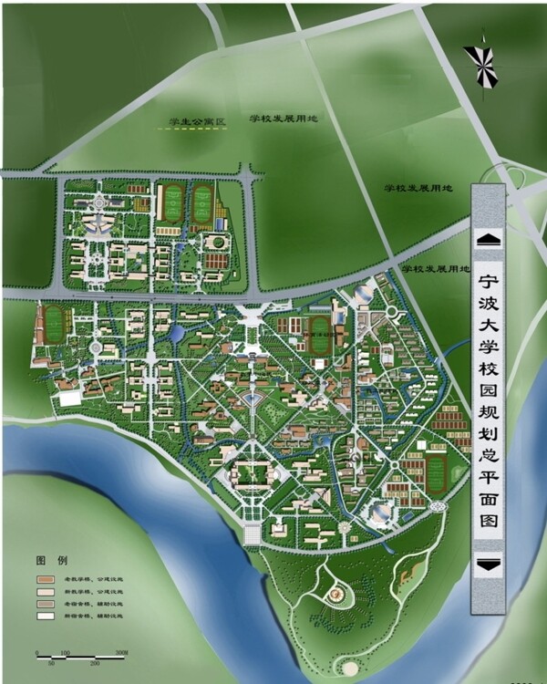 宁波大学校园规划图图片