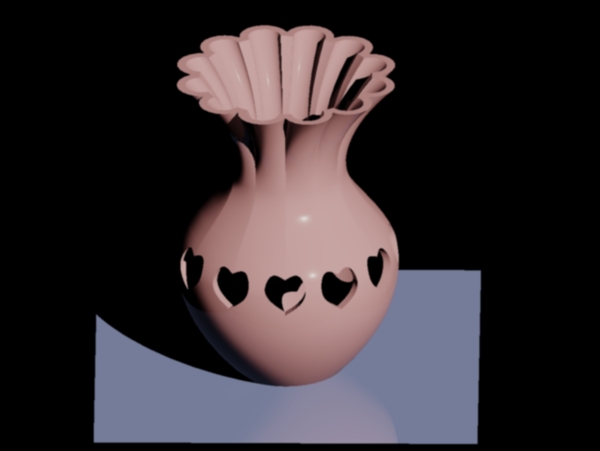 花瓶渲染