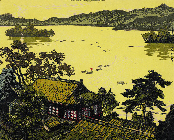 西湖风景1954年图片