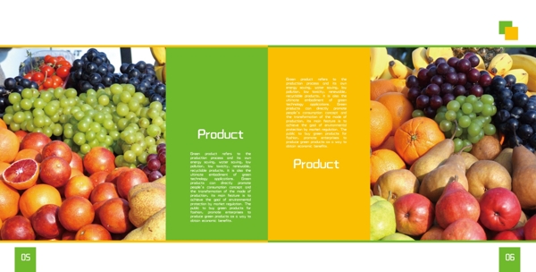 农业农产品绿色食品简约大气环保画册设计