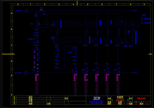 电气设计工程CAD机械图纸