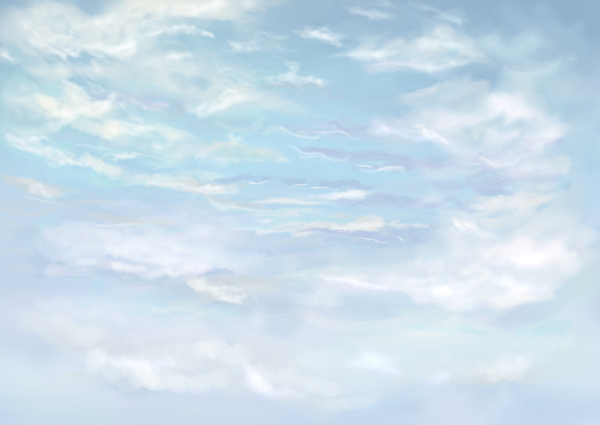 天空云朵手绘游戏图片