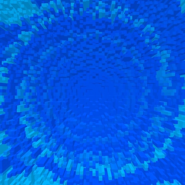蓝色柱状放射3d质感背景