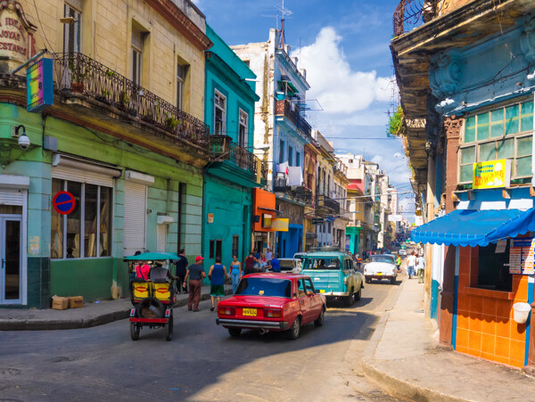 古巴街道图片