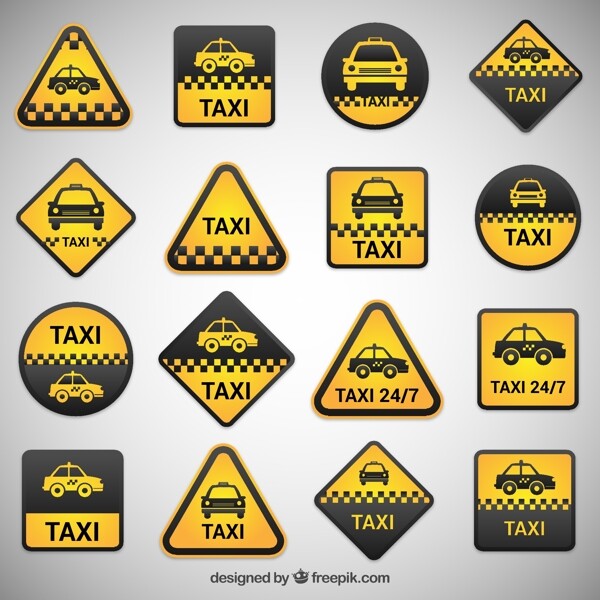 出租车黄色标志