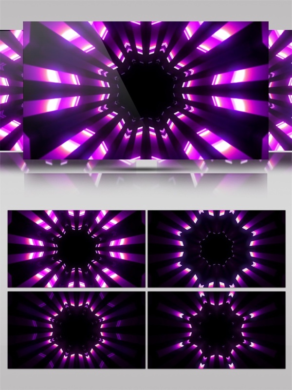 紫色环绕光束高清视频素材