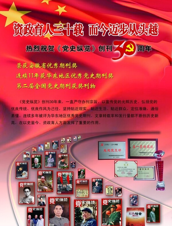 党史纵览杂志创刊30周年图片