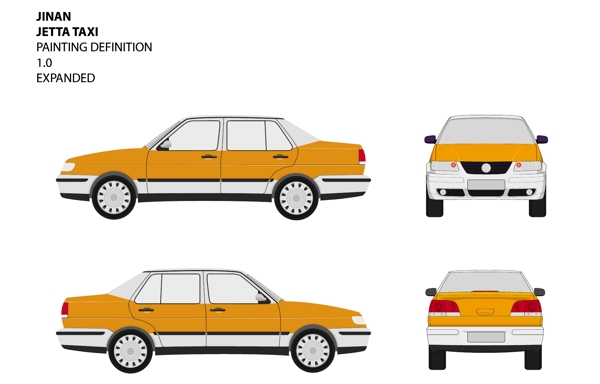 出租车矢量素材