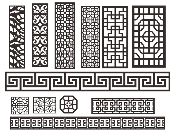 古典中国风雕刻纹