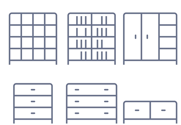 家具线条小图标