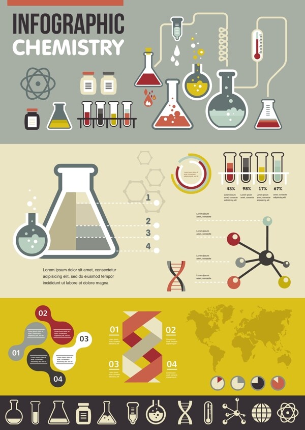 科学研究信息图图片