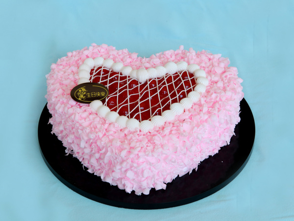 粉红甜心蛋糕图片