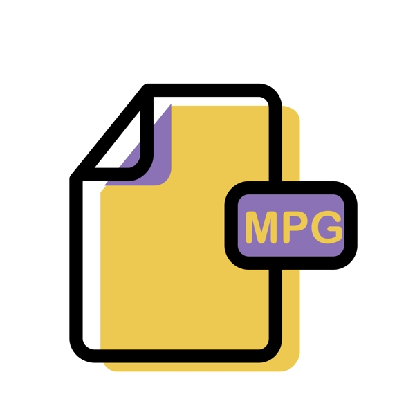 MPG文件格式图标免抠图