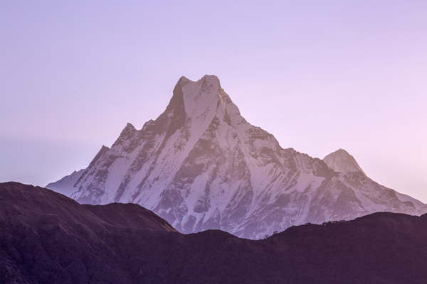 尼泊尔鱼尾峰风景