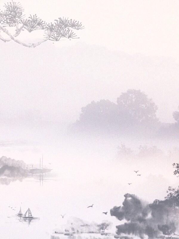 中国风水墨背景