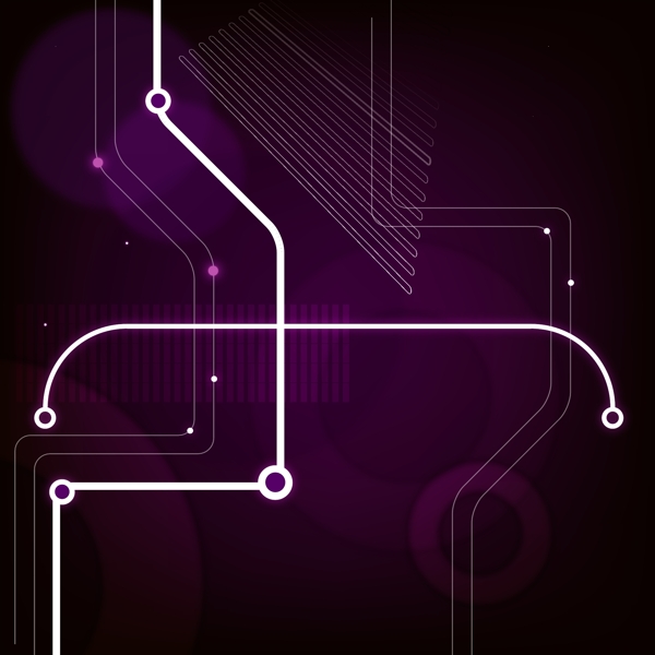矢量科技元素紫色背景设计