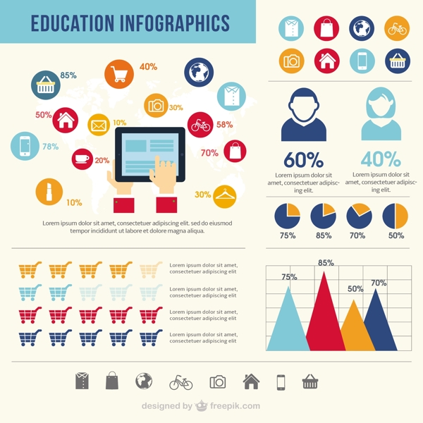 教育信息图表
