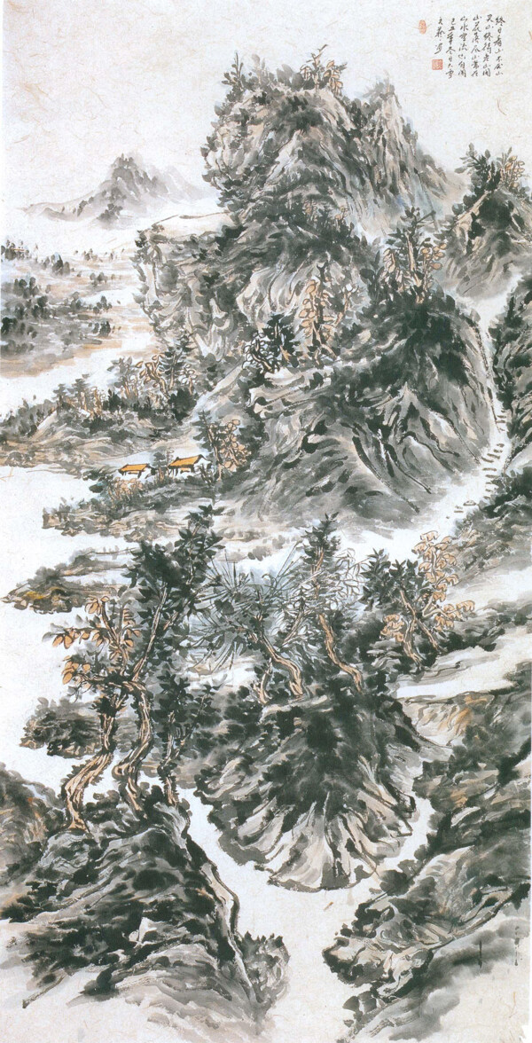 山水风景画图片