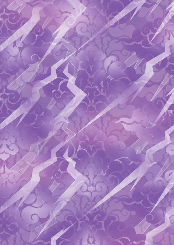 紫色雷电图案背景