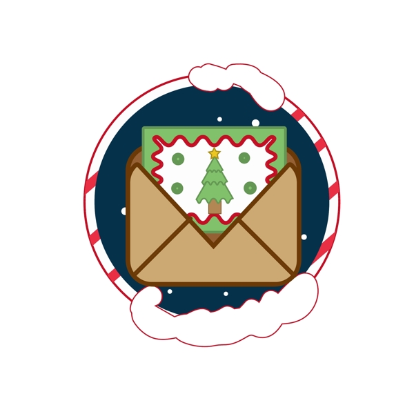 圣诞节元素装饰图标元素雪人蝴蝶结铃铛雪花