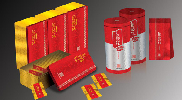 金枝红茶叶铝罐包装图片模板下载