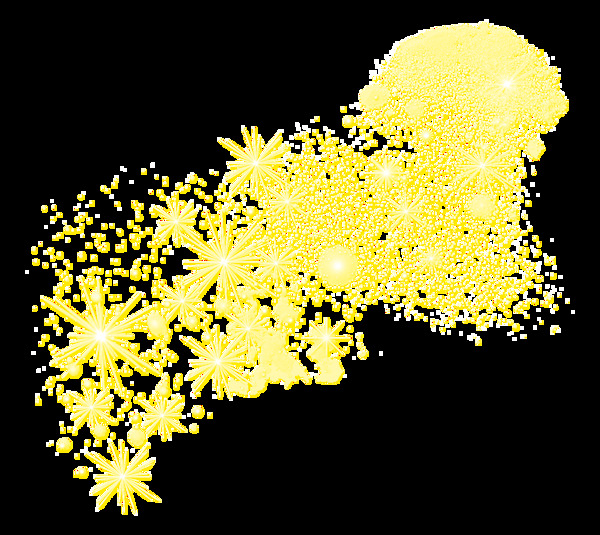 黄色磨砂颗粒png元素素材