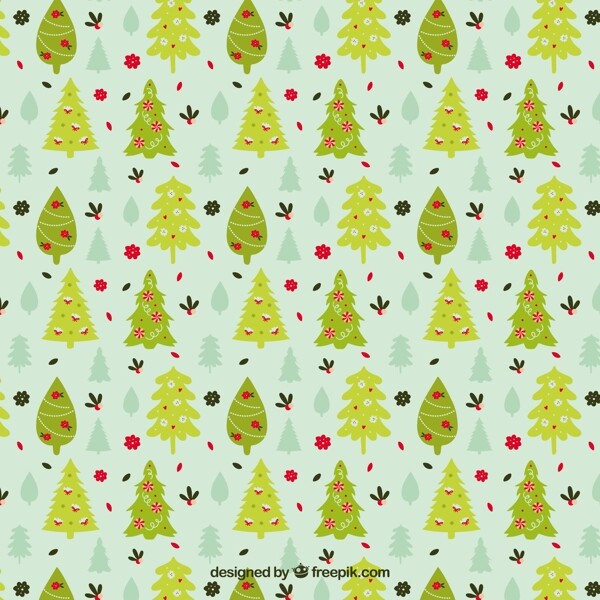 绿色圣诞树模式