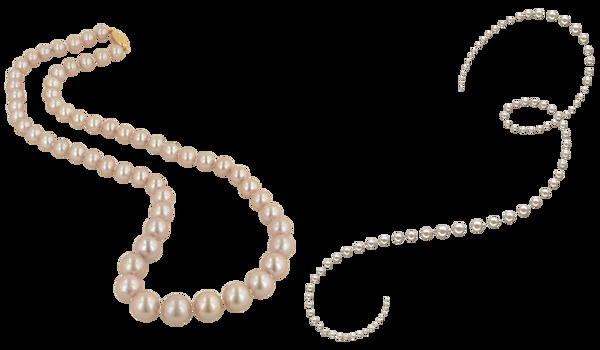 两串珍珠免抠png透明图层素材