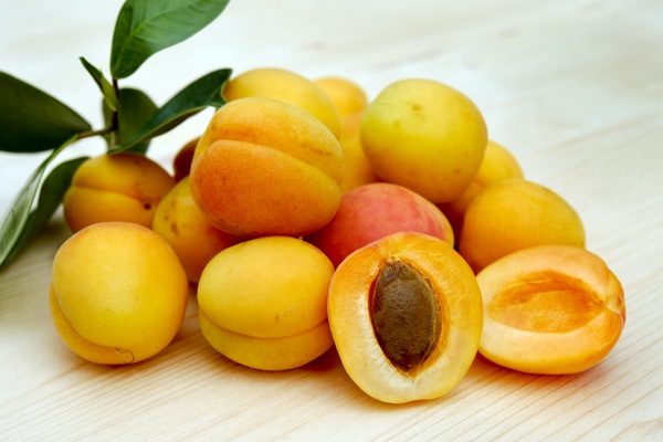 新鲜黄色杏子