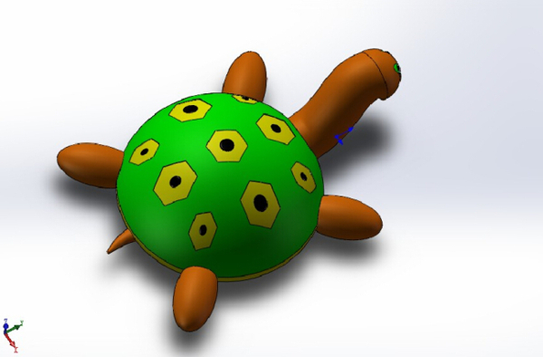 小萌龟3D模型