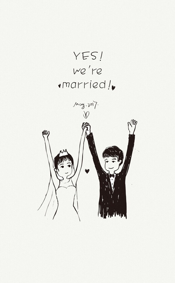 结婚卡通人物设计
