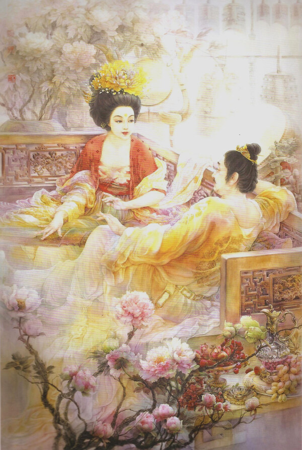 唐明皇与贵妃图片