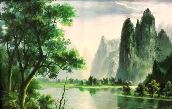 山水风景画图片